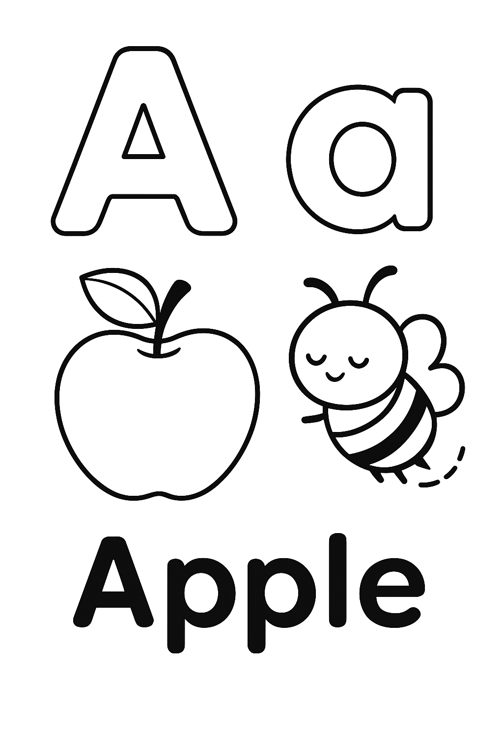 Bright Little Bees Halloween ABC Coloring Book – Fun & Spooky Learning for Kids Ages 3-6 | Printable Preschool Activity Book | Educational Halloween Letters